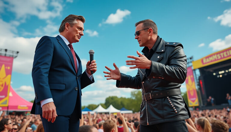 Quand un maire LR croise le chemin du chanteur de Rammstein : une rencontre surprenante autour de la musique