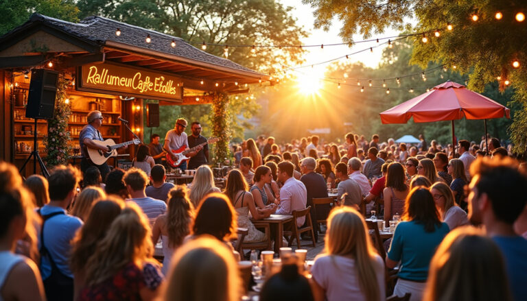 découvrez un festival unique dédié à la musique au café associatif 'le rallumeur d'étoiles'. plongez dans une ambiance conviviale et festive, où artistes émergents et talents locaux se rencontrent pour célébrer la passion musicale. ne manquez pas cet événement exceptionnel qui promet des moments inoubliables!